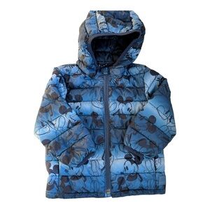 Baby Gap Disney Mickey Blue Zip Up Fall and Winter 2T Coat Comfy
